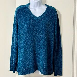 White Stag Turquoise Knit Sweater